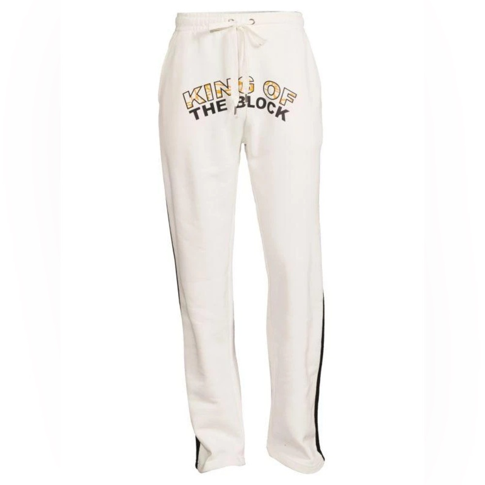Cornerstore Bodega - King Of The Block Print Drawstring Pants - size large